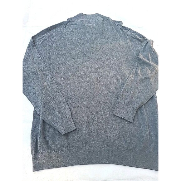 NWT The Foundry Pullover 1/4 Zip Long Sleeve Sweater Men's 3XL Gray PLUS - Picture 5 of 5